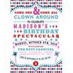 Vintage Clowning Around Carnival Birthday Party Printable Invitation - Hot Pink, Navy, Aqua and Red